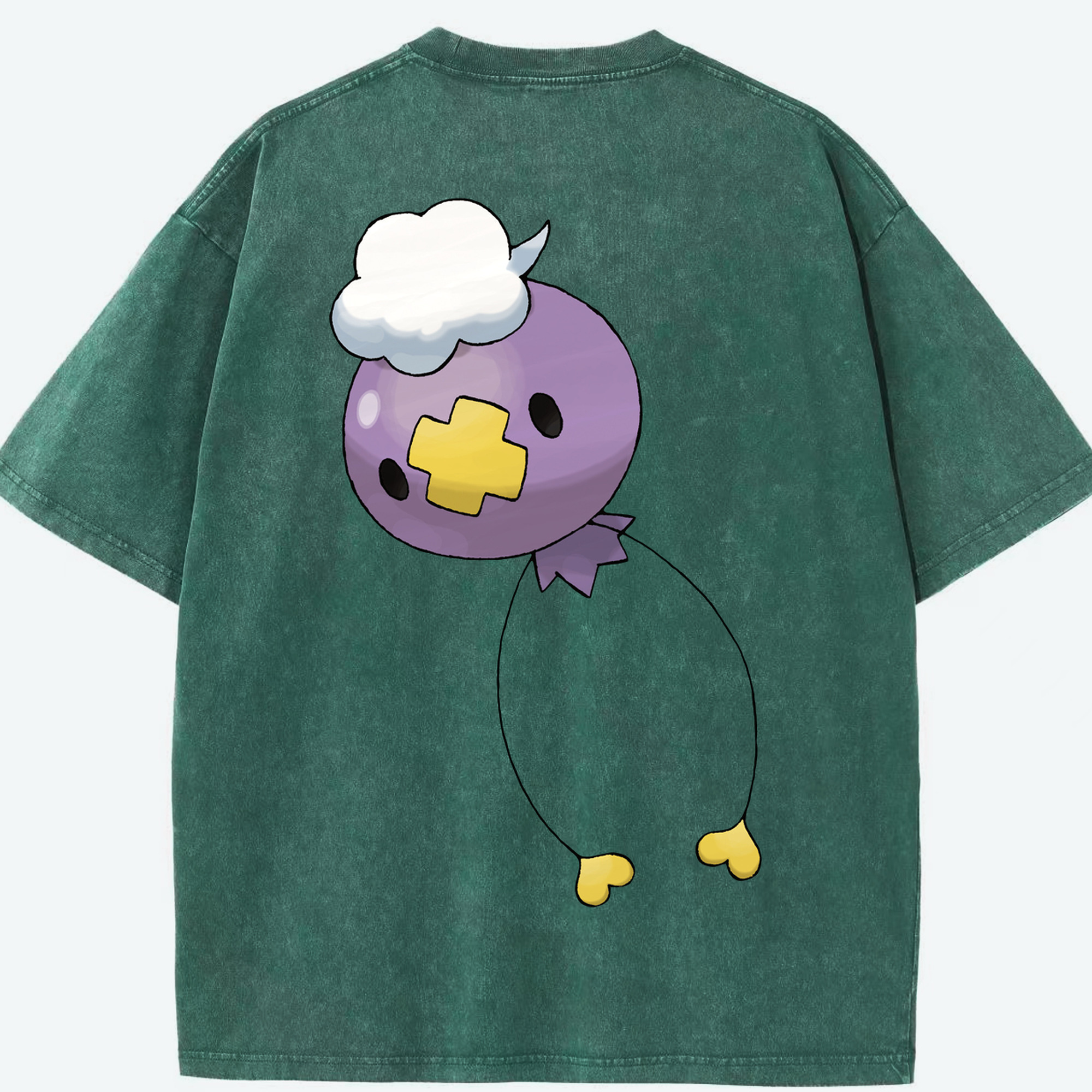 （画像用） ポケットモンスター Pokémon 綿100% ヴィンテージ風 半袖Tシャツ（背面プリント）